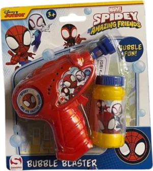 Spidey Amazing friends Bellenblaas pistool - Kunststof - Rood / Geel - Vanaf 3 jaar - Speelgoed - Bellenblaas - Bubbels - Waterpistool - Fortnite - Battle Royale