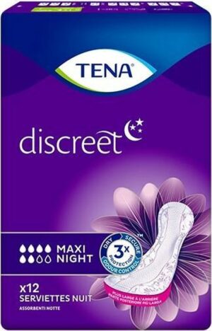 Tena Lady Compresa Incontinencia Maxi Noche 12 Units