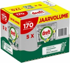 Dreft Platinum - Platinum All-in-one Vaatwascapsules - 170 capsules