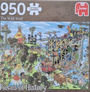 Jumbo pieces of history: The Wild West - Legpuzzel - 950 stukjes