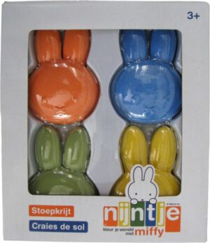 Stoepkrijt Nijntje 4 kleuren - 3+