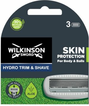 Wilkinson Hydro Trim & Shave Body & Balls Navulmesjes 3 stuks