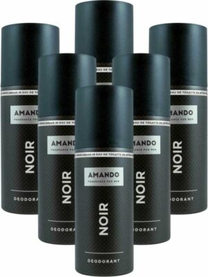 Amando Deodorant Spray Noir - 6 x 150 ml