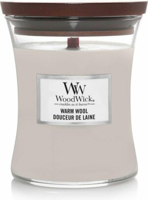 WoodWick Geurkaars Medium Warm Wool 275 gr