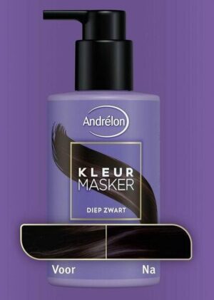Andrelon haar kleur masker zwart