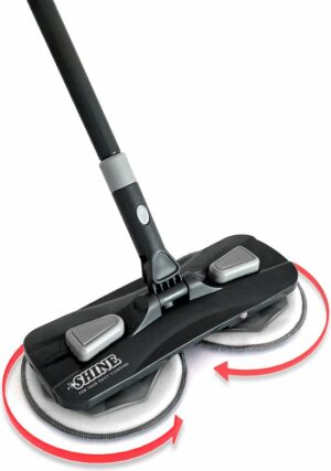 Shine Cyclonische Mop - Roterende dweil voor vloeren en ramen - Inclusief wasbare pads