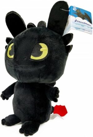 How to train your Dragon / Hoe tem je een Draak - Knuffel - Tandloos / Toothless (zwart) - Speelgoed (20 cm)