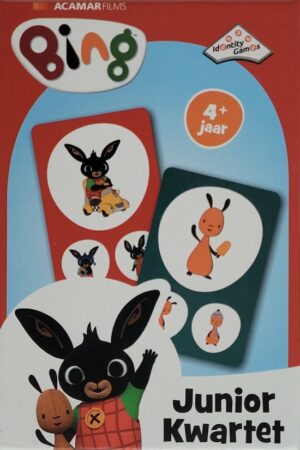 Bing Kwartet - Junior kwartet - Kwartetspel voor kleuters vanaf 4 jaar - Bing en zijn vriendjes