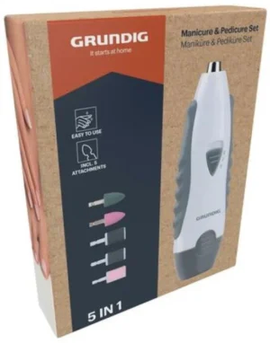 Grundig 5-in-1 - Manicure en Pedicure Set - Batterijgevoed - Multifunctioneel - Compact - Lichtgewicht - Betaalbaar - Professioneel