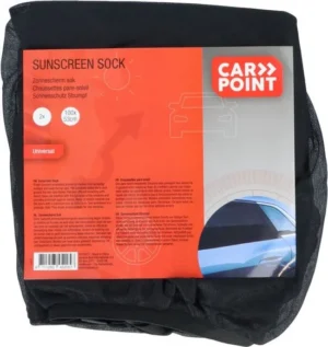 Carpoint Zonnescherm Sok Zijraam 100 X 53 Cm Zwart 2 Stuks