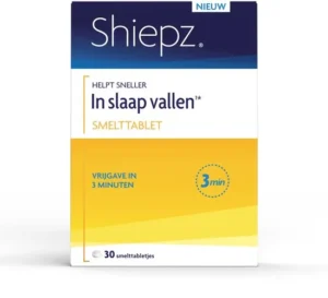 Shiepz Helpt sneller In slaap vallen - Citroenmelisse helpt om sneller in slaap te vallen - 30 smelttabletjes