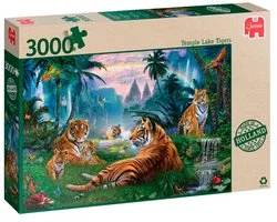 Jumbo Premium Collection - Temple Lake Tigers - Legpuzzel - 3000 stukjes