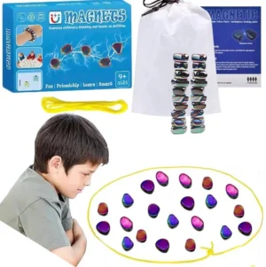 Maxenza Magnetisch Schaakspel - Kluster Spel - Tafelspel - Actiespel - Vakantiespel - 20 Magneten
