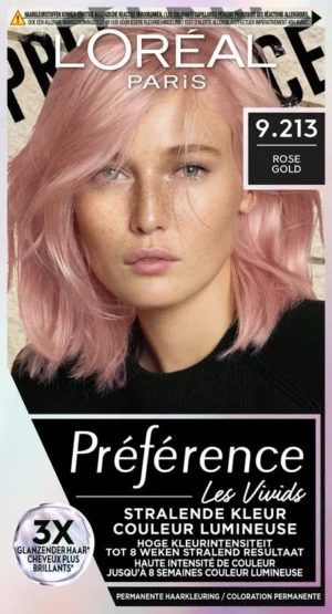 L'Oreal Paris Préférence Vivids 9.213 - Rose Gold Melrose - Permanente Haarkleuring