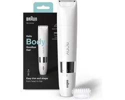 Braun Body BS1000 - Mini Trimmer - Elektrische Ontharing - Vrouwen En Mannen - Wit