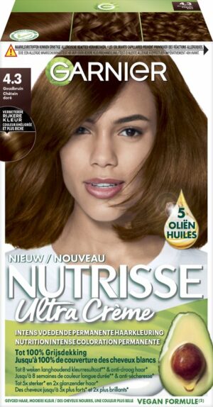 Garnier Nutrisse Creme Haarverf - 43 - Goudbruin