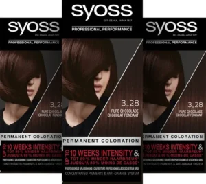 3x Syoss Classic Haarverf 3-28 Dark Chocolate