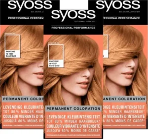 Syoss - 9-67 - Haarverf - Permanente Haarkleuring - Coral Gold - Grijsdekking - Voordeelverpakking - 3 stucks