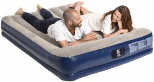 Comfort quest 2 Persoons Luchtbed Ingebouwde Luchtpomp - Blauw/Grijs