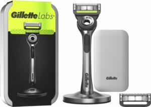GilletteLabs With Exfoliating Bar Van Gillette - 1 Handvat - 2 Scheermesjes - Magnetische Houder - Travelcase