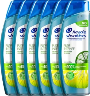 Head & Shoulders Pure Intense Oil Control - Anti-roos Shampoo - Met Citrus - Voordeelverpakking 6 x 250 ml