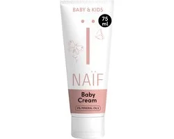 Naïf - Baby Crème - verzorgende vette crème voor droge plekken - Baby's & Kinderen - met ingrediënten van natuurlijke oorsprong - 75ml