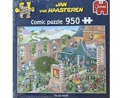 Jan van Haasteren de kunstmarkt comic puzzle 950 stukjes jumbo puzzel The art market