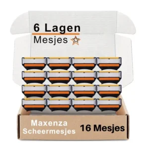 Maxenza Scheermesjes - Geschikt voor Gillette Fusion Scheermesjes - Geschikt voor Gillette fusion 5 - 16 Mesjes - Voor Mannen