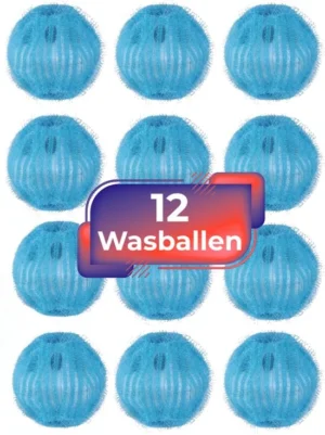 Maxenza Wasballen voor wasmachine - 12 stuks - Anti-pluis - Wasbollen - Anti haar - Ook geschikt voor dierenharen