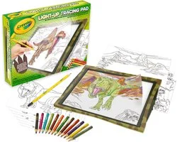 Crayola - Light Up Tracing Pad Dinosaur Edition, voor vrije tijd en reizen, cadeau-idee