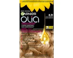 Garnier Olia Goud Asblond 8.31 - Permanente Haarkleuring - Zonder Ammoniak - Tot 100% grijsdekking - Haarverf