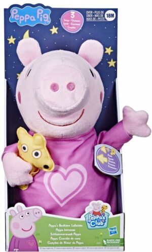 Peppa Pig - Peppa’s Bedtime Lullabies - peppa - knuffel - met slaapliedjes - 35cm