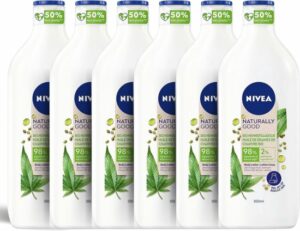 NIVEA Naturally Good Bio Hennepzaadolie Body Lotion - 6x350ml