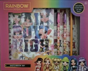 Rainbow High Sketchbook Set - Schetsboek - 40+ Stickers - Gelpennen - HB Potlood