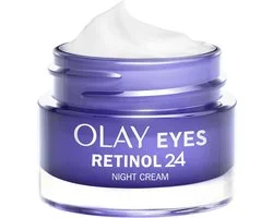 Olay Retinol 24 Nacht Oogcrème - Parfumvrij - Anti-Veroudering Verzorging voor Donkere Kringen - 15 ml