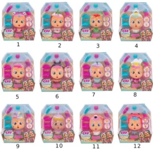 CRY BABIES Magic Tears Tropical Beach Babies Jenna, pop om te verzamelen, huilt met badpak, 12 accessoires, speelgoed en cadeau voor meisjes en jongens vanaf 3 jaar