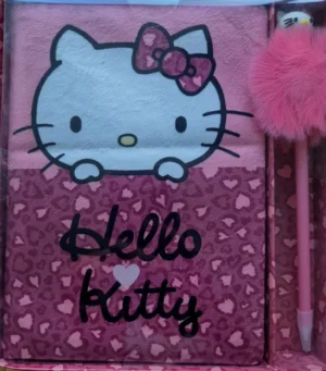 Hello Kitty - Notitieboekje - Pompom pen