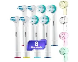 Ortho Care Opzetborstels – Geschikt voor Oral-B – 8 Stuks – Inclusief Beschermkappen – Voor Beugels & Orthodontie