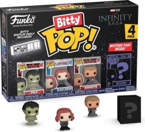 Funko Hulk, Black Widow, Hawkeye and mystery chase - Funko Bitty Pop! - The Infinity Saga Figuur - 2cm