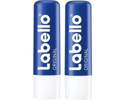 Labello Original Blauw- Nieuwe Formule zonder Paraffine !! Voordeelset 2 stuks a 5,5 ml.!!