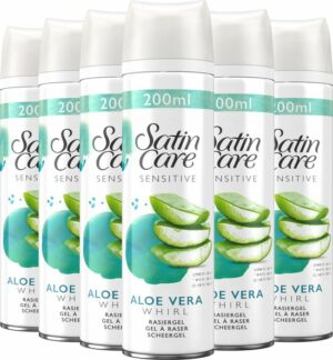 Gillette Venus Satin Care Gevoelige Huid - 6 x 200ml Voordeelverpakking