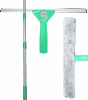 Aqua Laser Raamwisserset | complete set raamwissers | raamwisser met telescopische steel 130 cm
