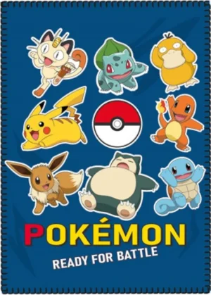 Pokémon Fleecedeken, Battle - 100 x 140 cm - Polyester