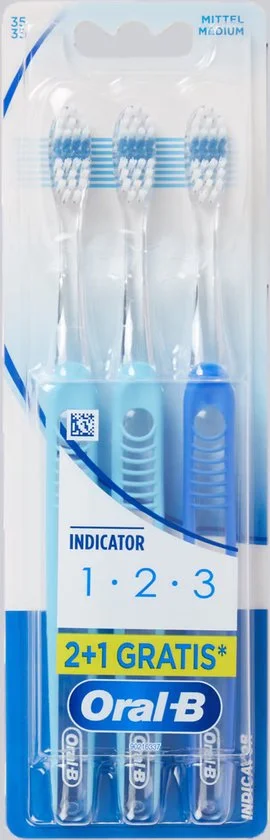 Oral-B tandenborstels Indicator 2 + 1 gratis