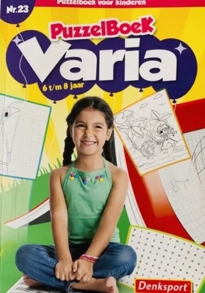 Denksport Varia puzzelboek - 6 t/m 8 jaar - puzzelboek kinderen - varia puzzelboek - kinderpuzzelboek - puzzelboek 6 jaar - puzzelboek 7 jaar - puzzelboek 8 jaar