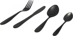 Bestekset 16-delig voor 4 personen - Mat zwart