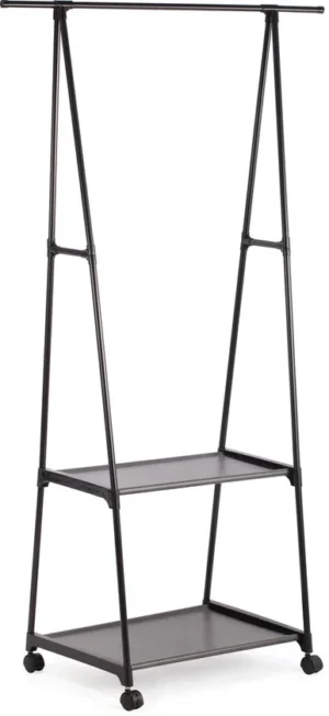 Mesa Living Kledingrek | Kledingstandaard | Rek met 2 schappen