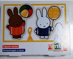Nijntje knutseldoos - 2 figuren om te weven - Kleur je wereld met Miffy - 3+ - knutselen - hobbypakket kids