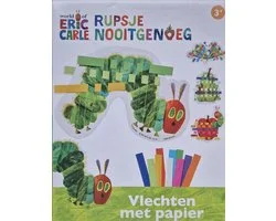Rupsje Nooitgenoeg - Vlechten met Papier - Eric Carle - 3+ - Knutselen