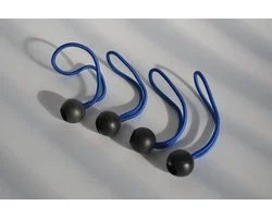 Zeildoekkoorden elastisch set van 4